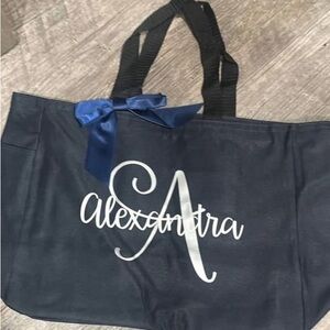 Navy Blue Tote Bag
